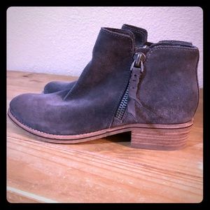 Dolce Vita gray suede booties